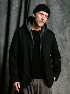 【予約品 4月19日(日) 18時締切】venetian stripe single jacket / ヴェネツィアン ストライプ シングルジャケット / ブラック