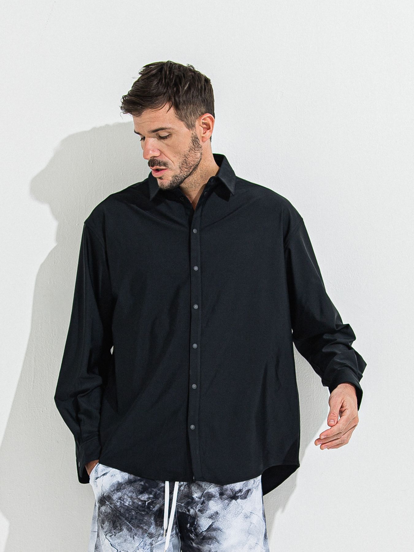 【予約品 】RASH JACK SHIRTS / ラッシュガード ジャックシャツ / ブラック