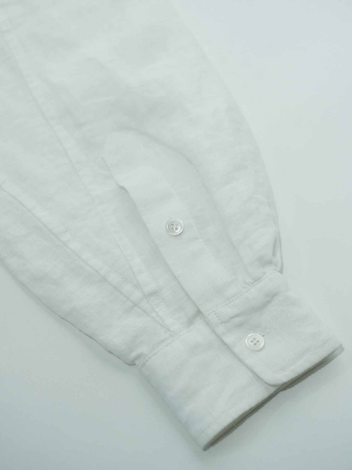 【予約品 2月1日(日) 締切】GATHERLINEN SHIRTS / リネンシャツ / ホワイト
