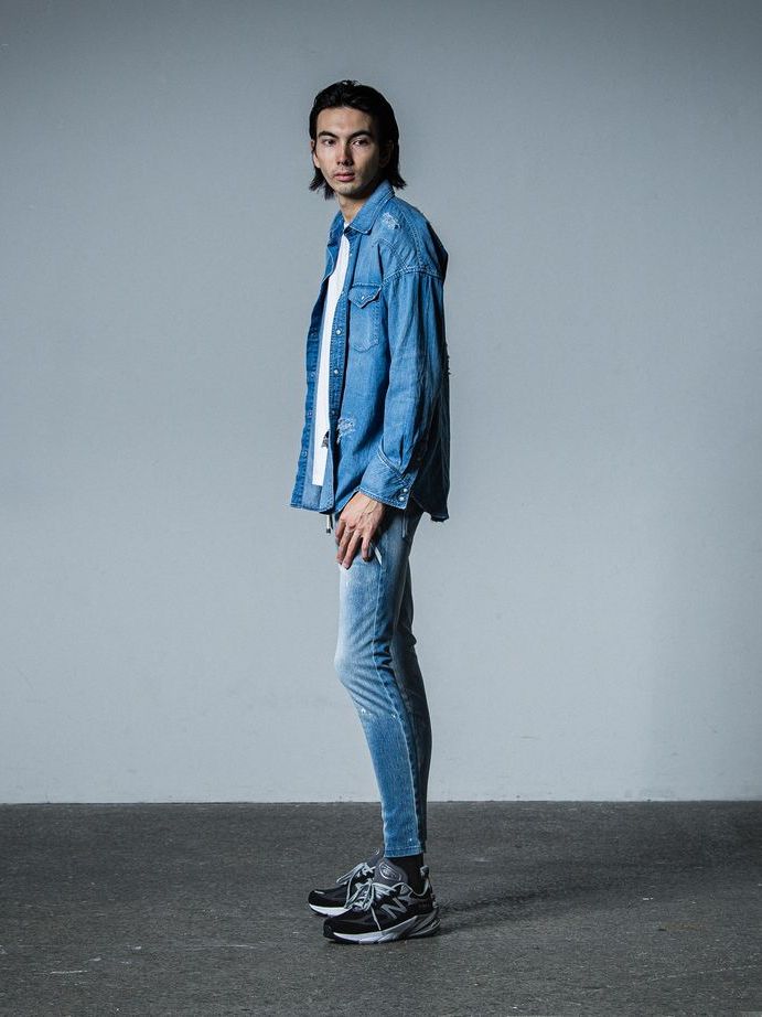《予約品》 JAMES OVER DUNGAREE SHIRT  / オーバーウエスタンシャツ / インディゴクラッシュ