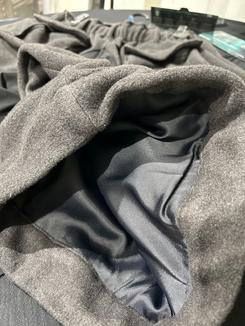 WideSlacksJersey /フリース ワイドカーゴ / チャコールグレー
