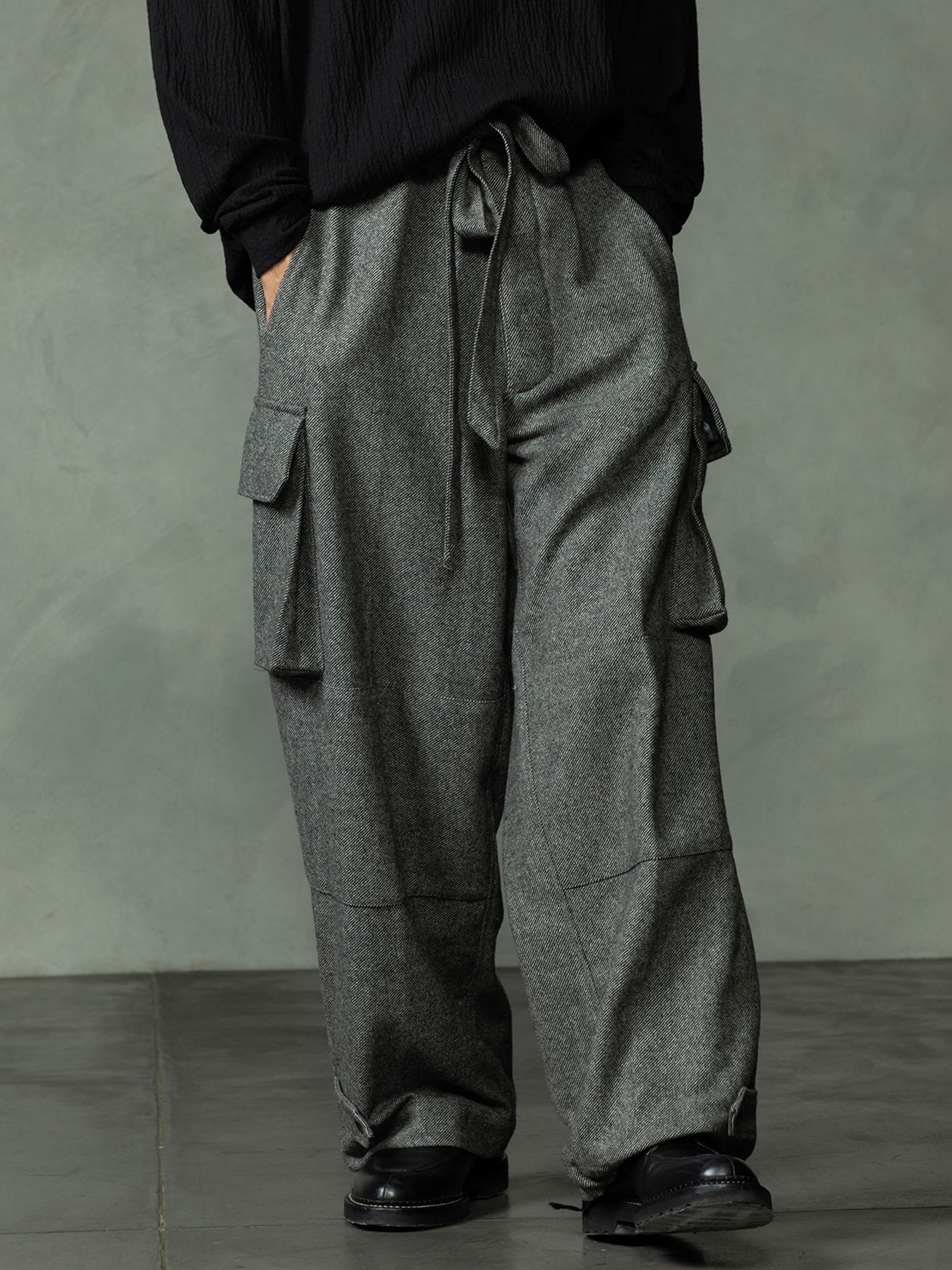 【予約品 7月5日(日) 締切】M47 WOOLTROUSERS / ウールカーゴパンツ / 杢グレー