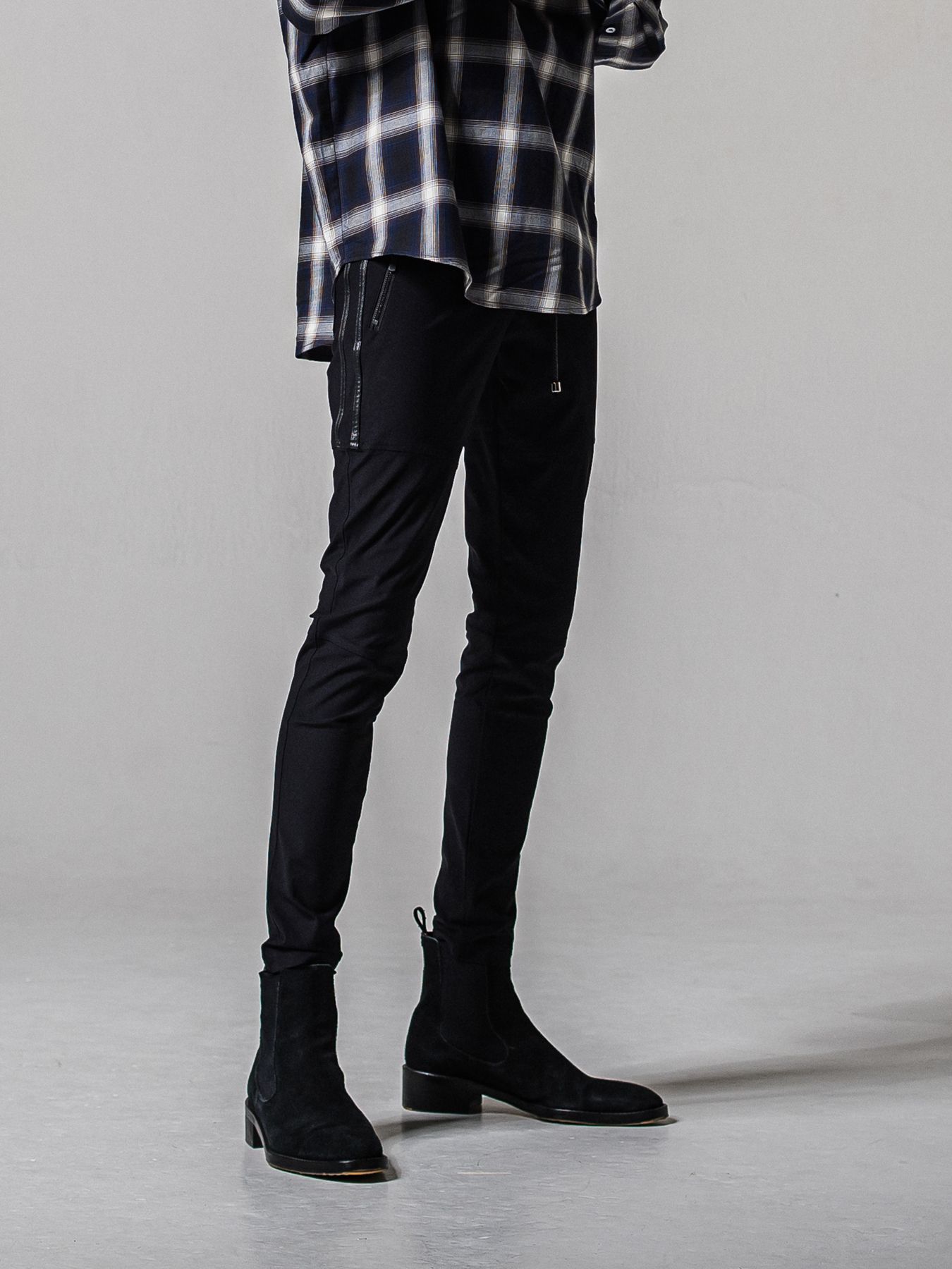 【予約品 11月16日(日) 締切】JOHNSON LINE PANTS / ジョンソンラインパンツ / ブラック×ブラック