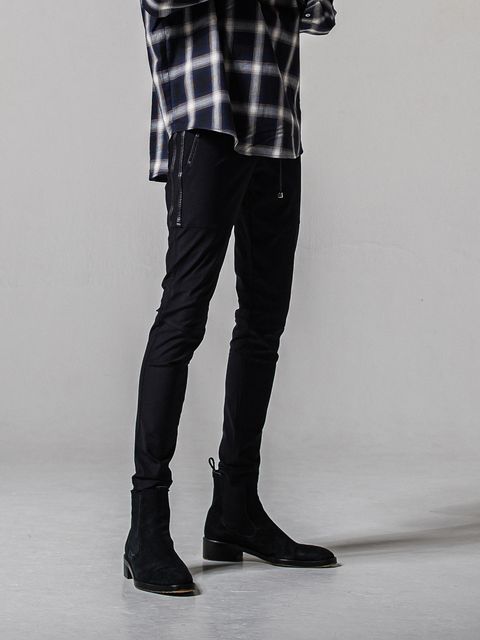 【予約品 11月16日(日) 締切】JOHNSON LINE PANTS / ジョンソンラインパンツ / ブラック×ブラック