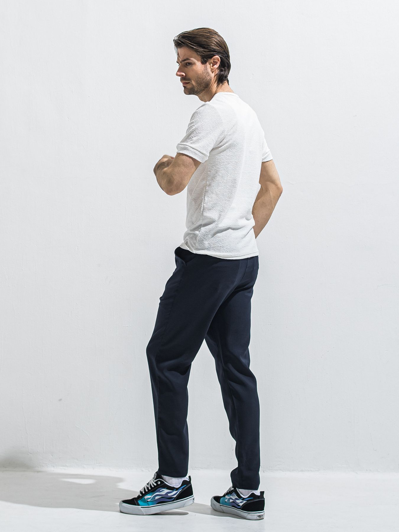 【予約品 2月15日(日) 18:00 締切】PILE ROLL UP TEE / パイルロールアップTシャツ / ホワイト