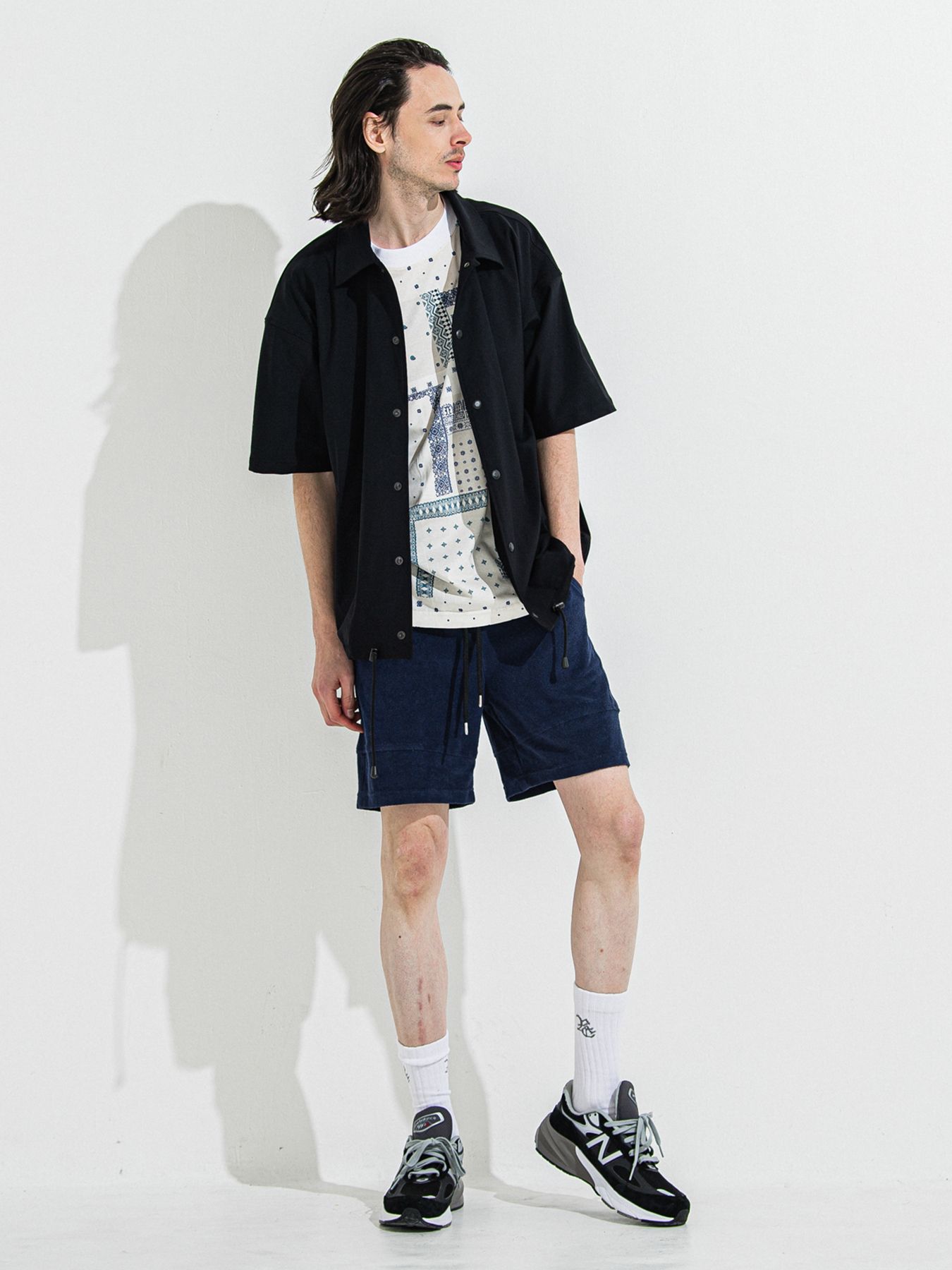 【予約品 】BANDANA OVER TEE / バンダナオーバーサイズTシャツ / ホワイト
