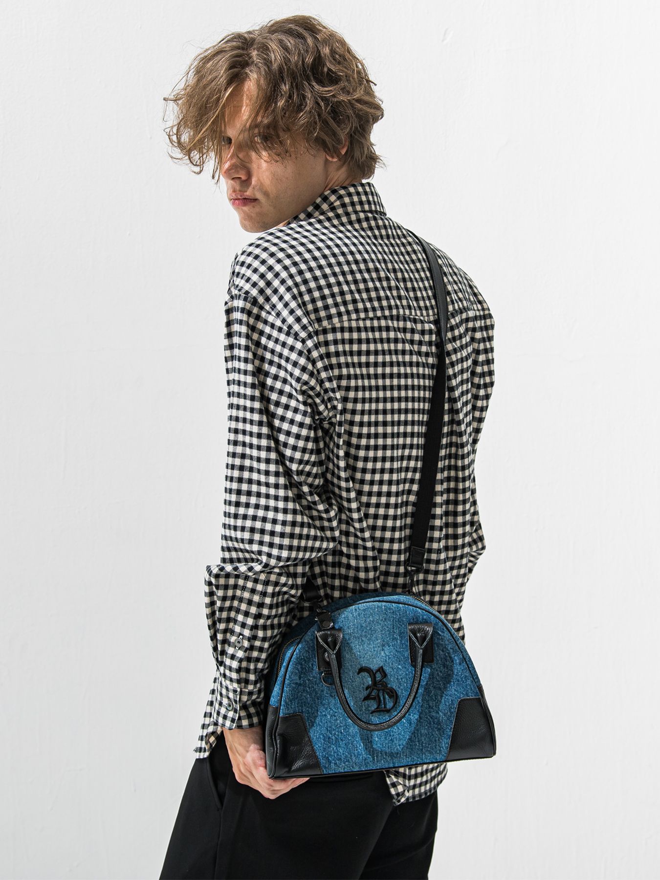 【予約品 9月6日(日) 締切】DECADEコラボ DENIM MINI BOSTON BAG / デニムボストンバッグ / デニム
