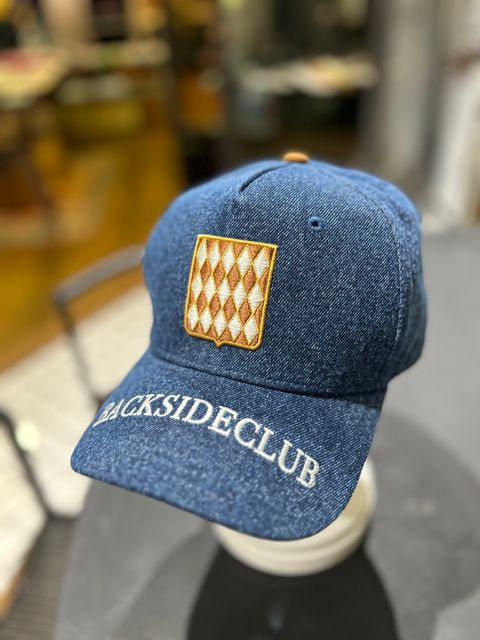 デニム刺繍入りBB CAP インディゴブルー【 backside club 】バックサイドクラブ