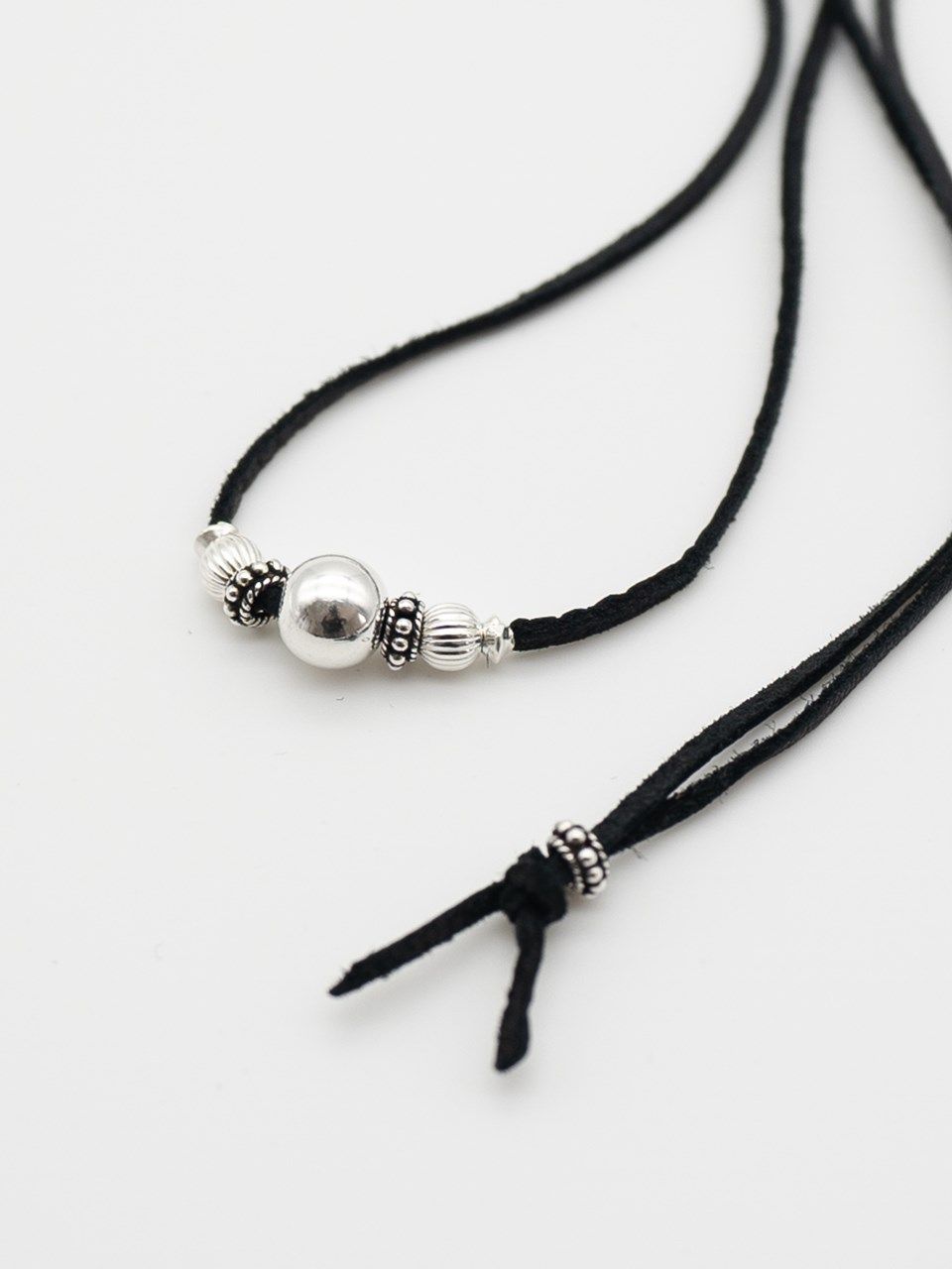 《予約品》 SILVER BEADS チョーカー   / ブラック / 即納