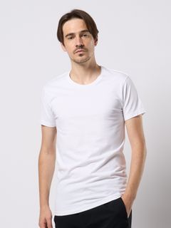 【予約品 9月23日(火) 締切】basic crew-neck S/S / ベーシック クルーネック ショートスリーブ / ホワイト