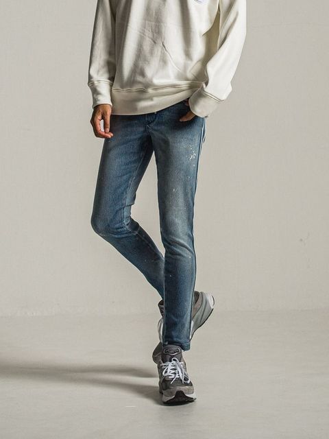 《予約9月1日18時締め》 EX denim jersey  BLINDLINE   PT  / ラインパンツ / リンドブルー
