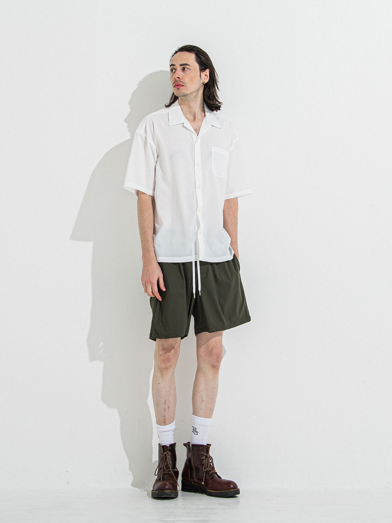 【予約品 】TV NYLON SHORTS / ティーヴィーナイロンショーツ / カーキ