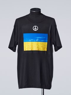 《予約品》 UKRAINE-CharityT-Shirt / Tシャツ  / ブラック 【THE ONENESS】 4月中入荷予定