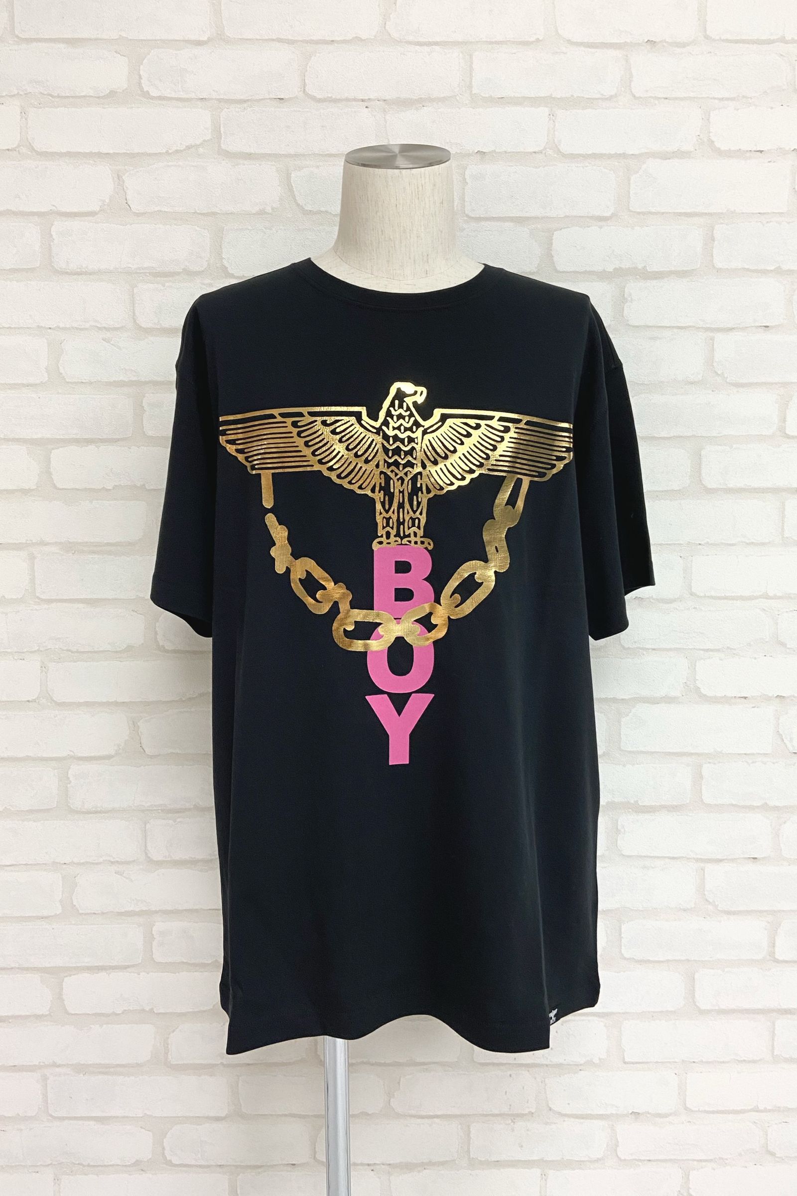 eagle chain boy T-shirt / Black 【BOY LONDON】