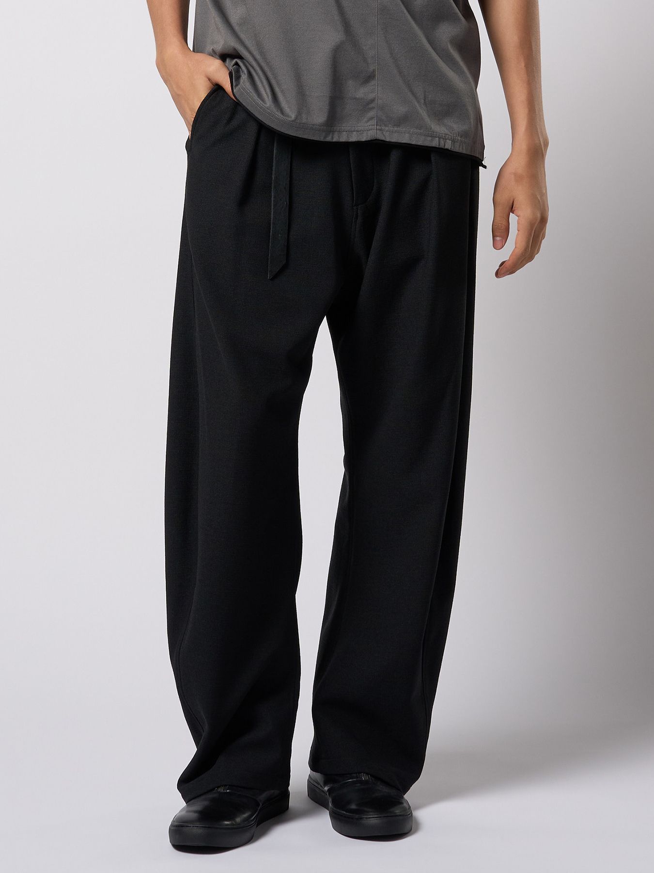 【予約品 9月23日(火) 締切】relax banana slacks / リラックス バナナスラックス / ブラック
