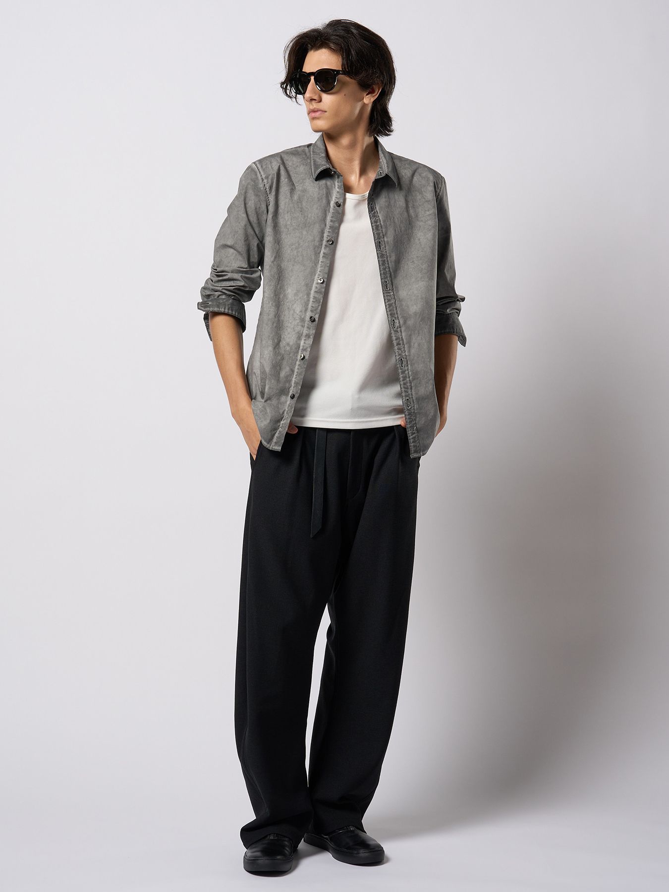 【予約品 9月23日(火) 締切】relax banana slacks / リラックス バナナスラックス / ブラック