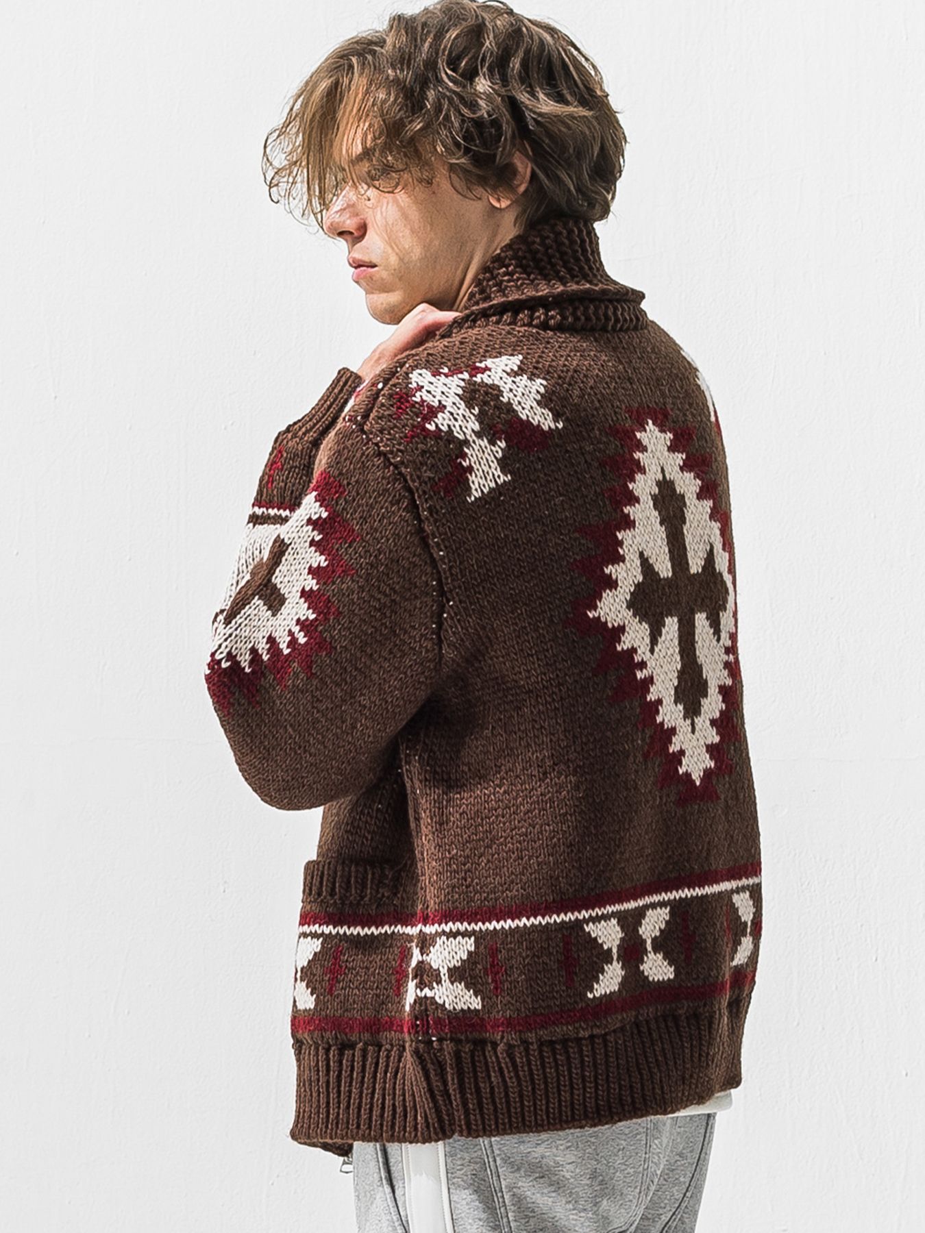 【予約品 9月6日(日) 締切】COWICHAN / カウチンセーター / ブラウン