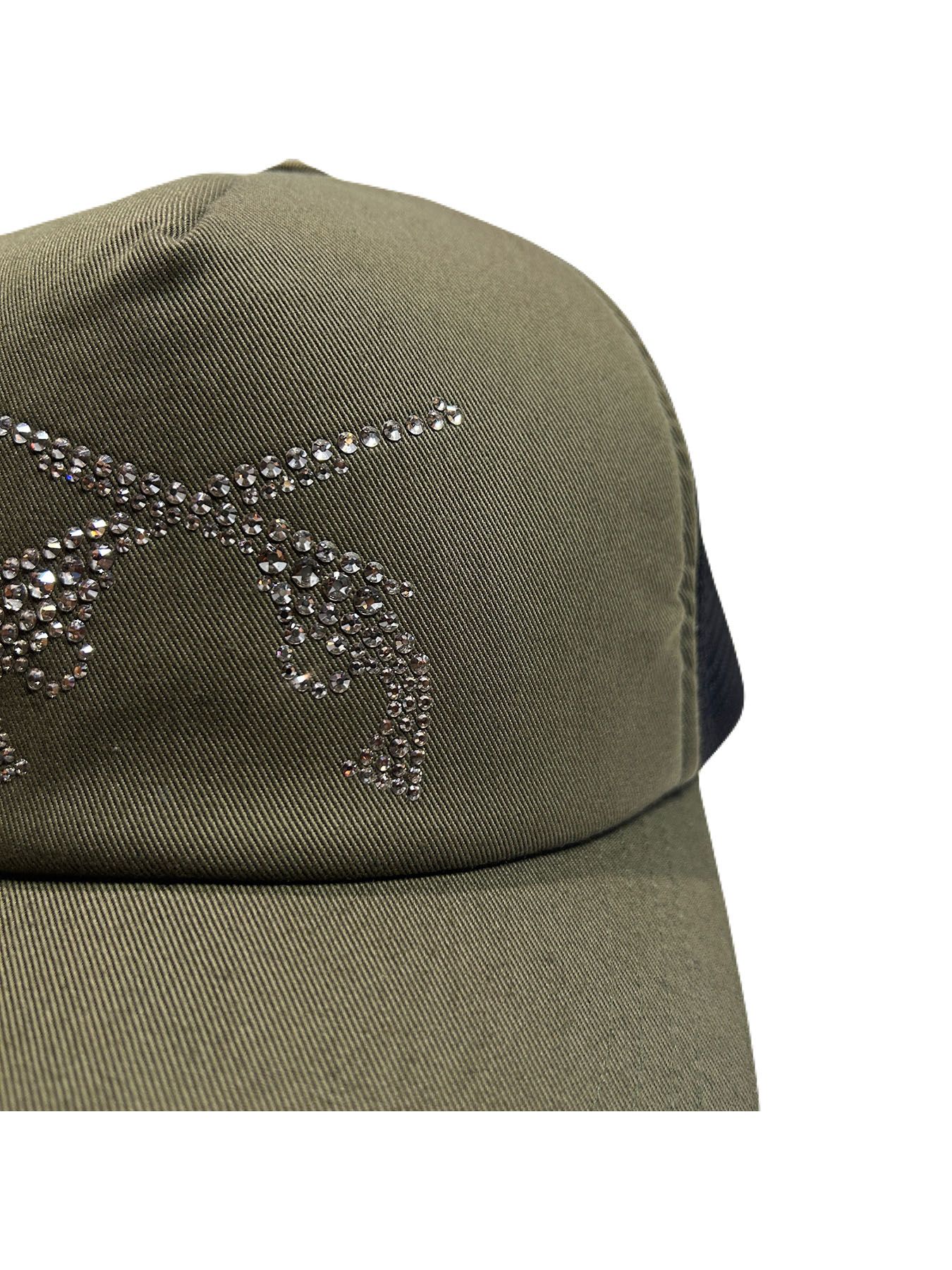 【予約品 8月10日(日) 締切 】CROSSGUN CRY BB CAP / クロスガン ベースボールキャップ / クリスタル カーキ×シルバー