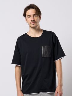 【予約品 9月23日(火) 締切】cool touch zip-pocket S/S / クールタッチ ジップポケット ショートスリーブ / ブラック