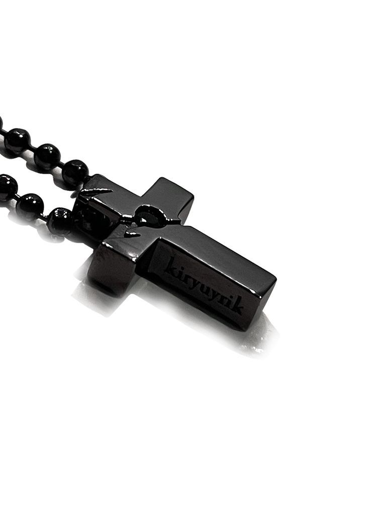【予約品 7月13日(日) 締切】Cross Choker / クロスネックレス / Silver925 + Onyx