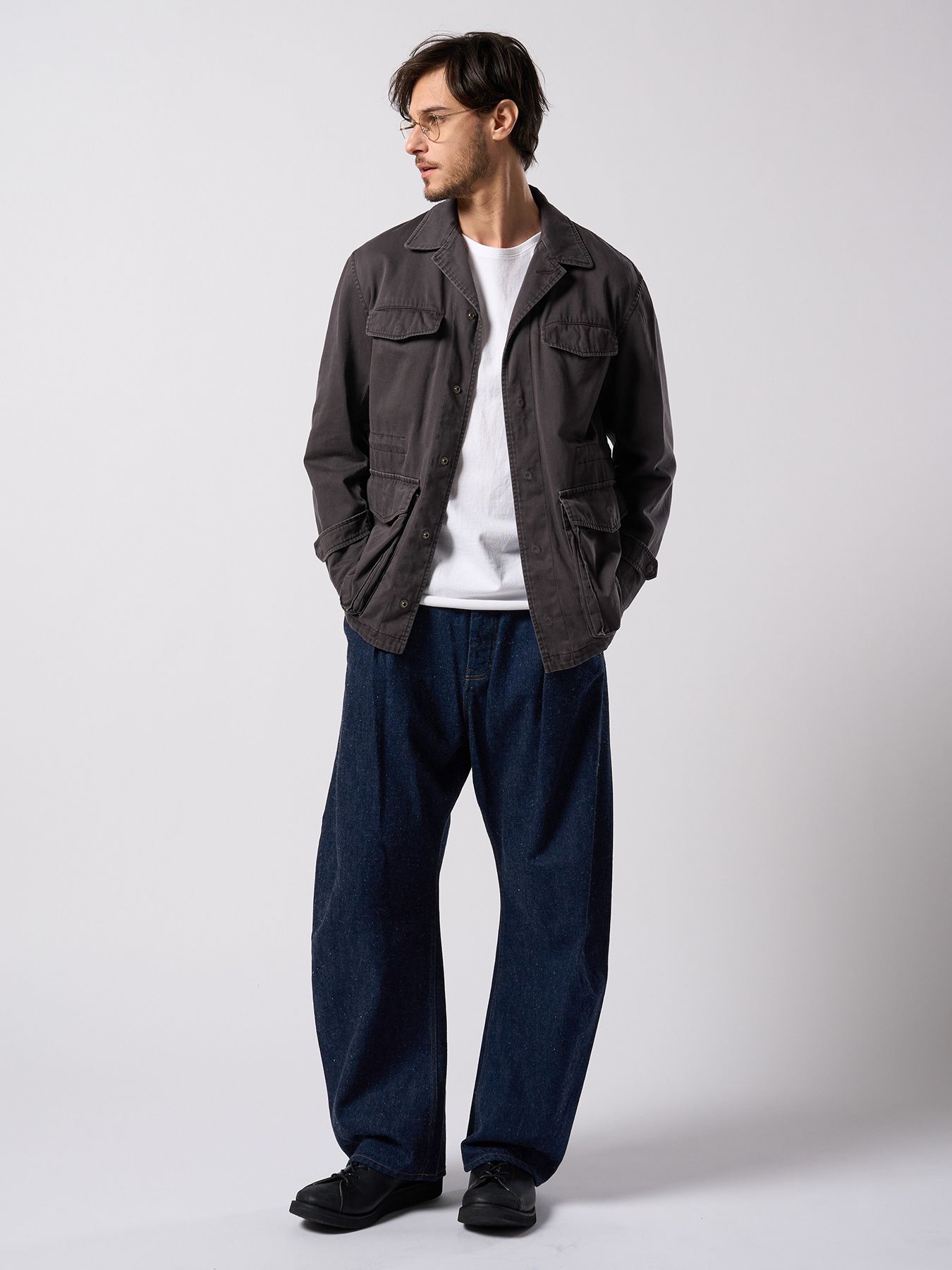 【予約品 4月19日(日) 18時締切】wide banana denim(OW)  / ワイドバナナデニム ワンウォッシュ / インディゴ