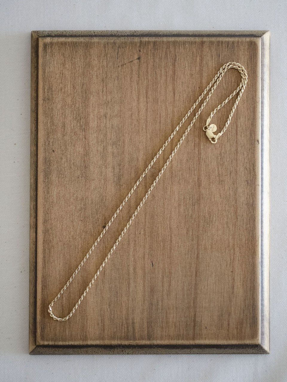 《予約品》 FRENCH ROPE CHAIN  / ゴールド