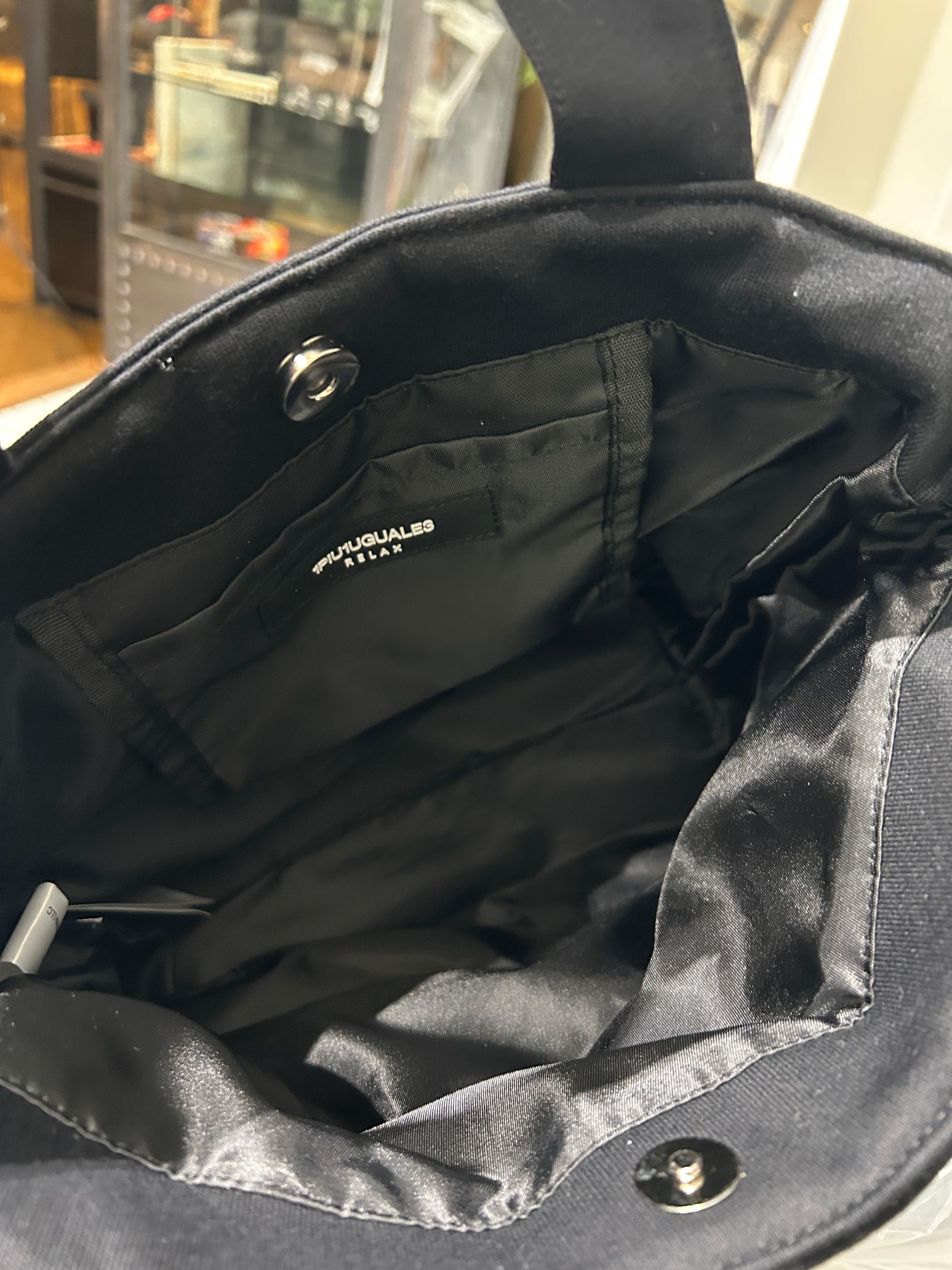 スヌーピー LUNCH BAGサングラスラインストーン /BLACK 1PIU1UGUALE3 RELAX ×PEANUTS