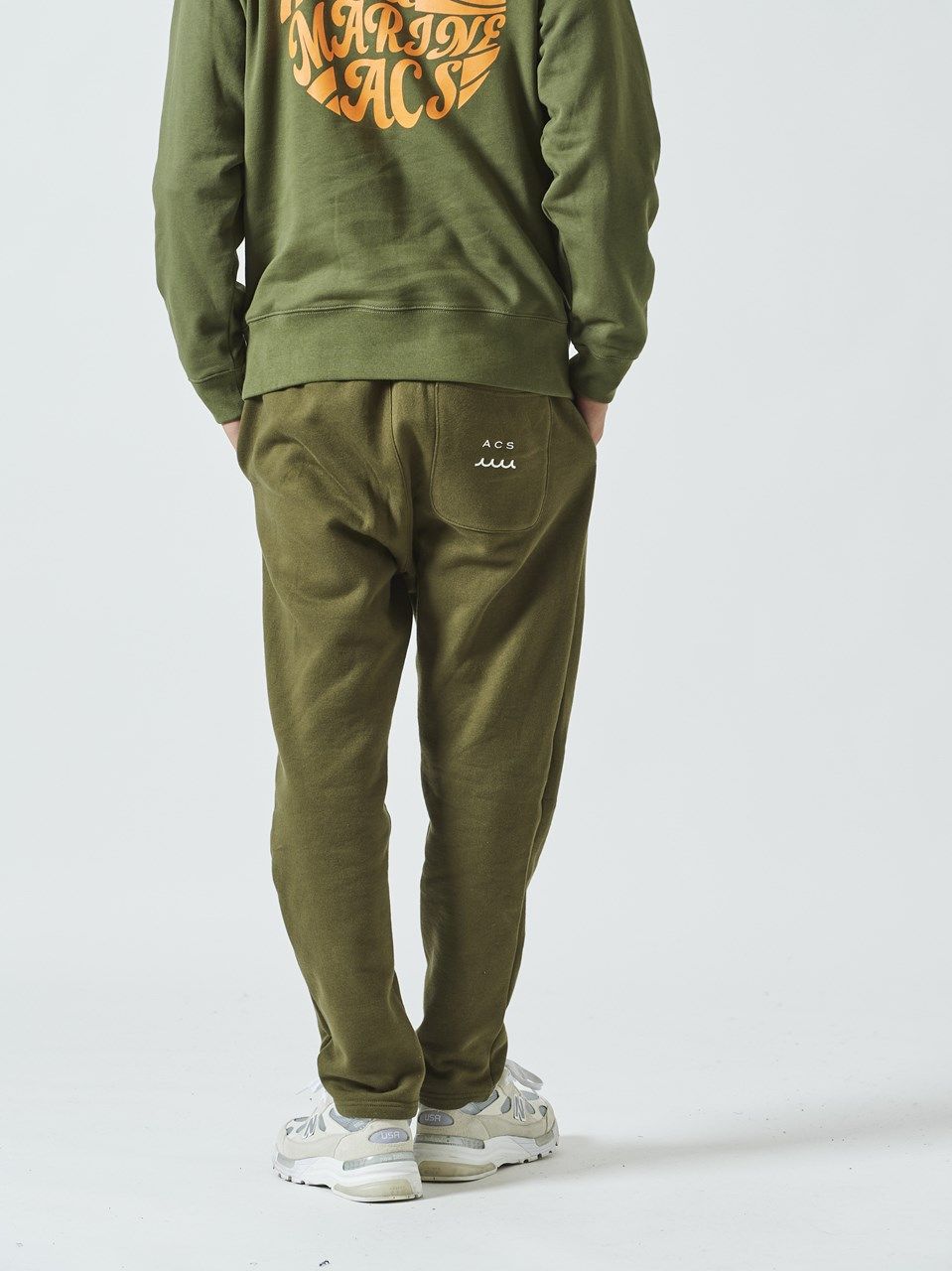 ACANTHUS - (予約品) muta Narrow Sweatpant / スウェットパンツ/ オリーブ 【Acanthus×muta】  10月上旬頃入荷予定 | BRYAN