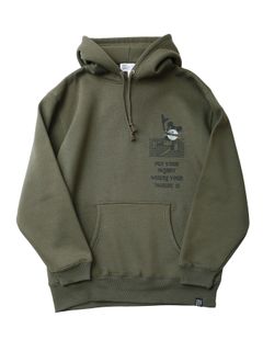NOT-MOUTH PARKA / プリントパーカ / カーキ