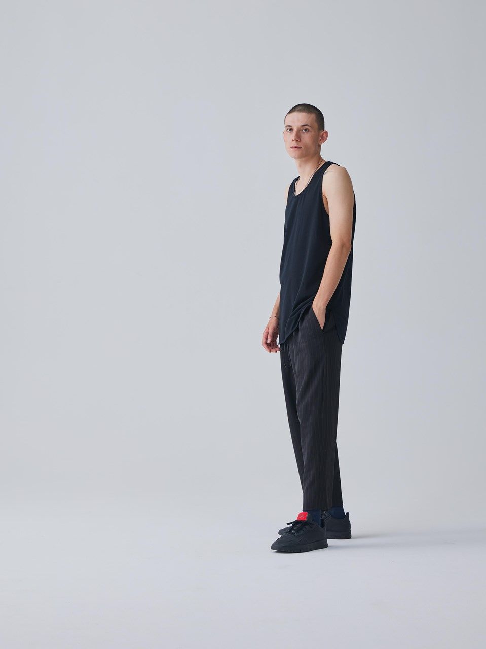 《予約品.先着限り》 LAYERED LONG T/T  / タンクトップ / ブラック  【Iroquois.イロコイ】 2024年3月中旬~入荷予定