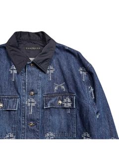 【予約品 8月10日(日) 締切 】CROSS JQ DENIM JKT A / クロスジャガード デニムジャケット / クリスタル ブルー