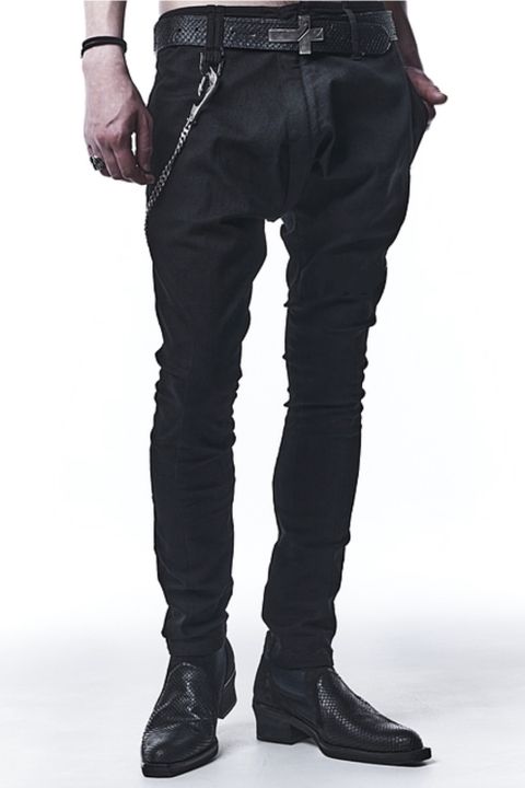 《予約品》 SaruelBondagePants ボンテージパンツ 刺繡無し BlackBlackDenim / Black 【kiryuyrik】 9月入荷予定