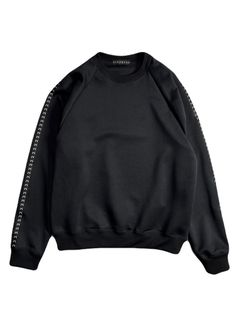 LINE TAPE JERSEY スウェット / ブラック