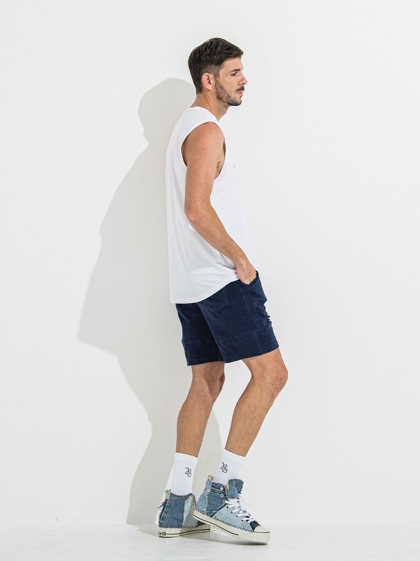 【予約品】TYLER PILE SHORTS / タイラーパイルショーツ / ネイビー