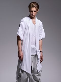 【予約品 1月4日(日) 締切】KIMONO-Sleeve Cardigan / 着物スリーブ カーディガン / ホワイト