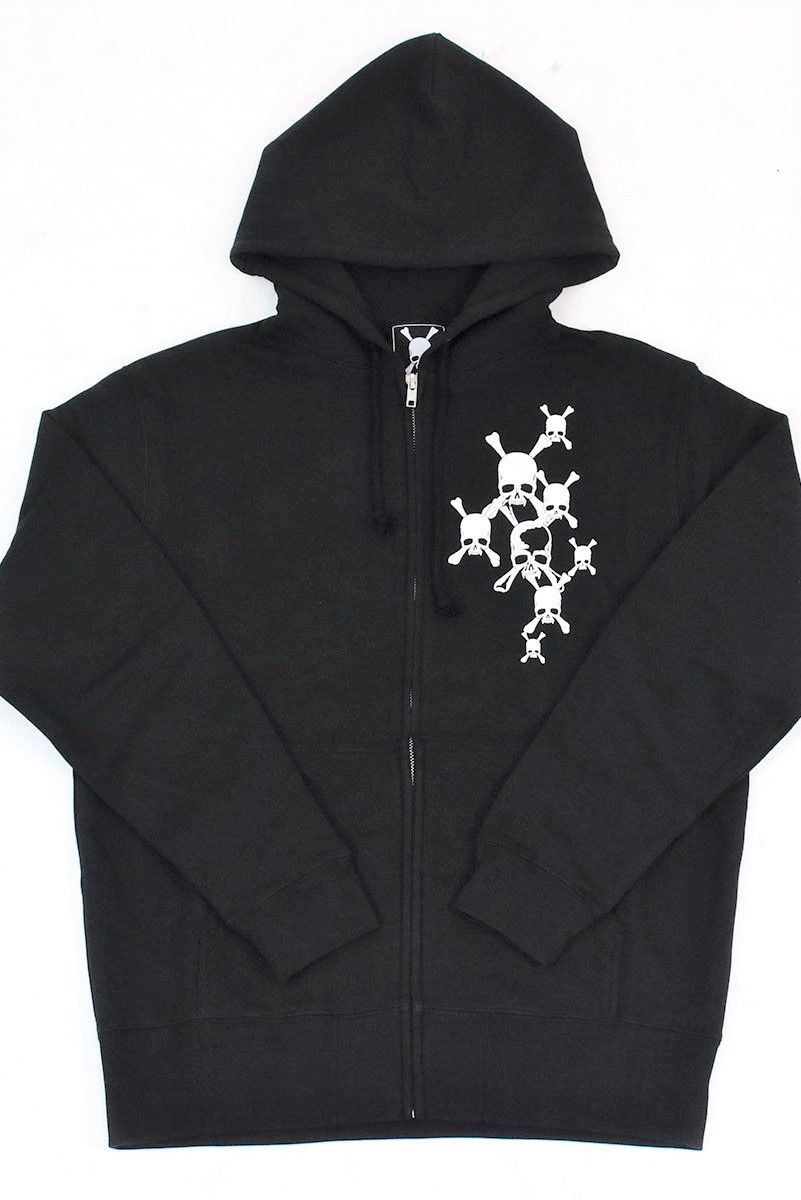 SHOOTING HOODIE BLACK フルジップ【Roen】