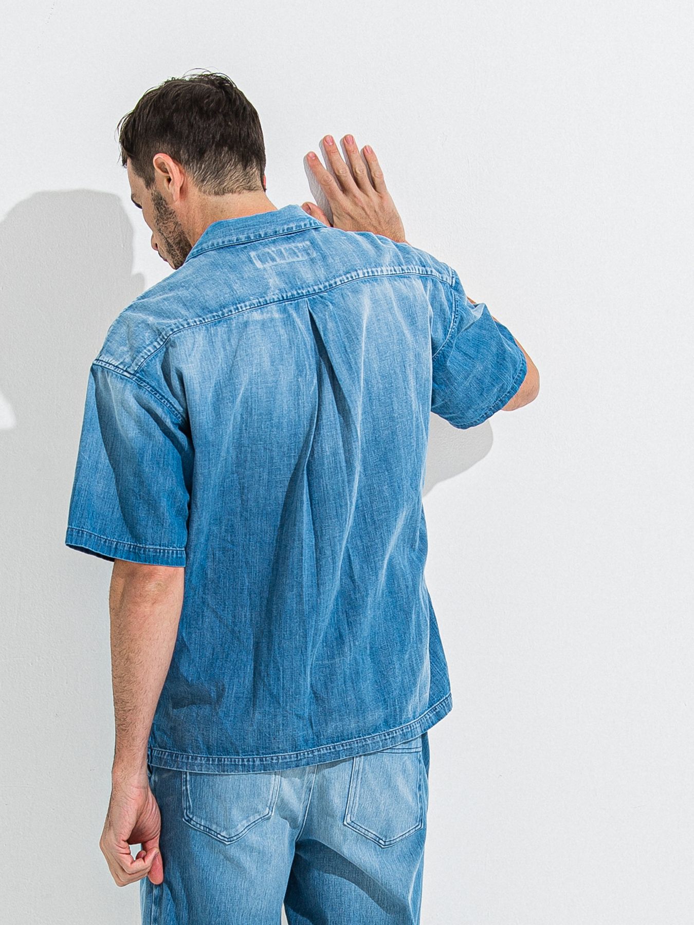 【予約品】ZACK HALF DENIM SHIRT / ザックハーフスリーブスリーブデニムシャツ / ライトインディゴ