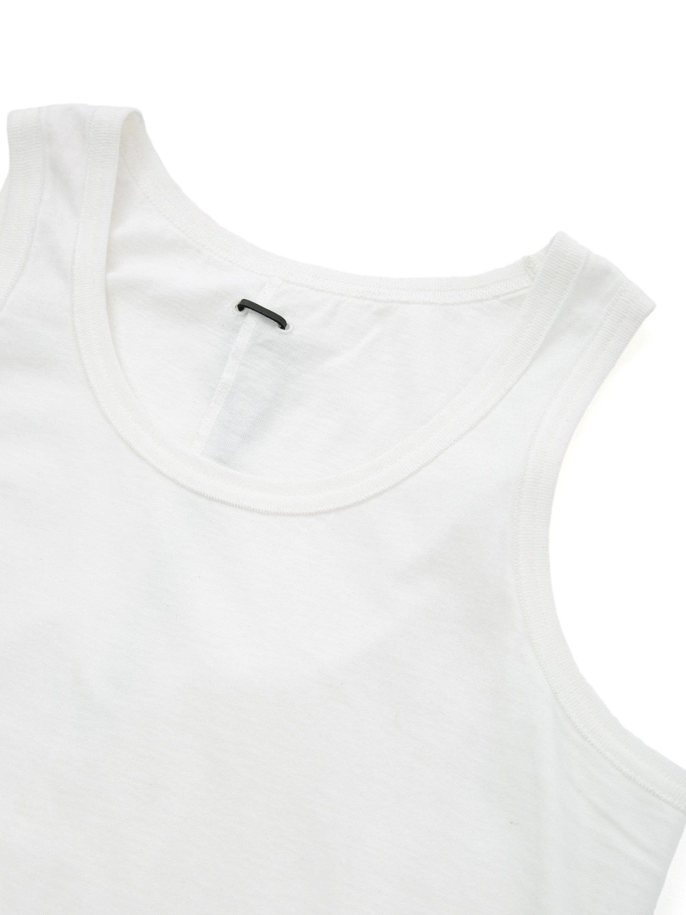 30/- ナチュラルソフト天竺 タンクトップ / Tank Top / ホワイト