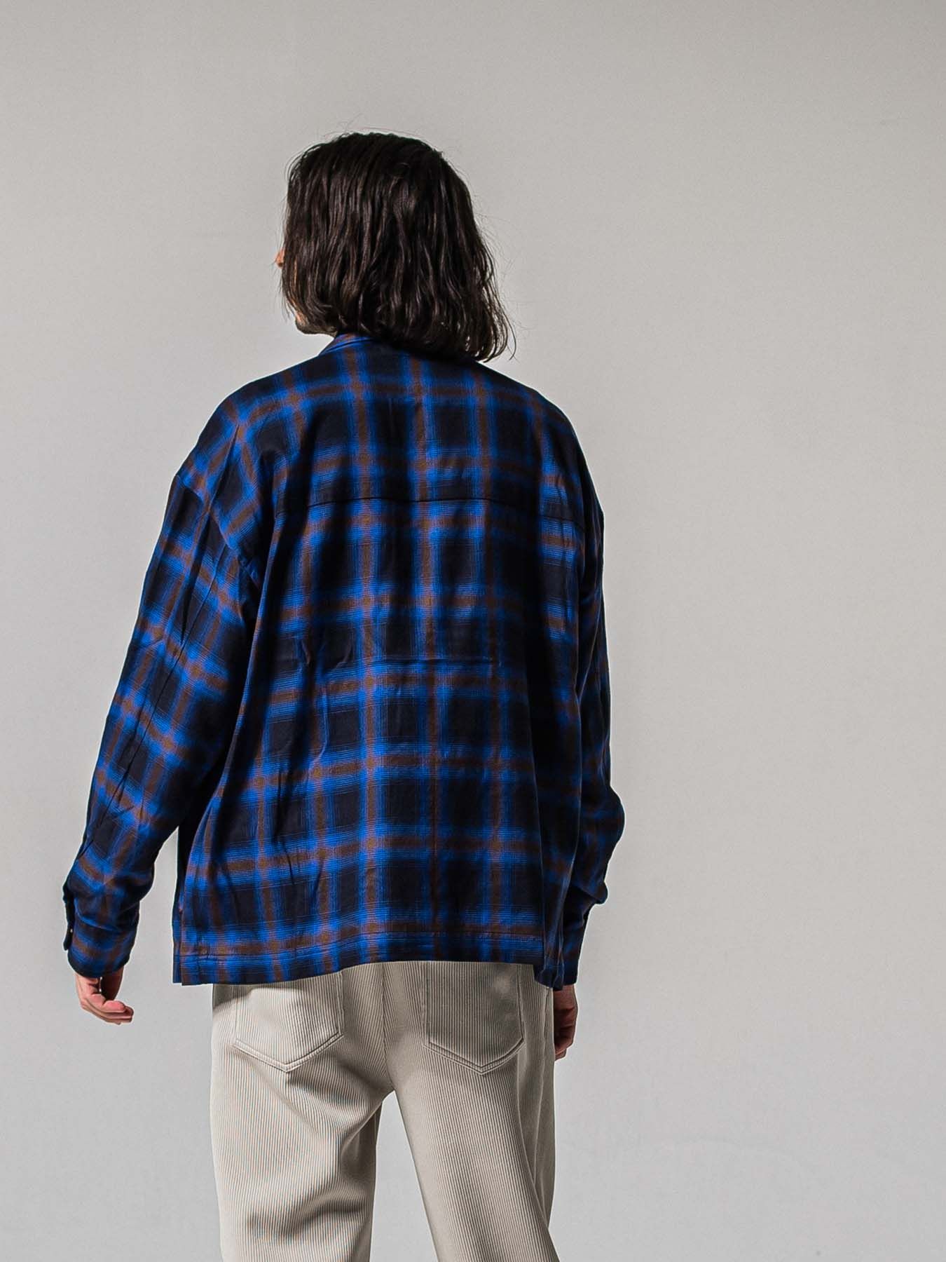 【予約品 11月16日(日) 締切】50s CHECK JK / オンブレチェック シャツジャケット / ブルー