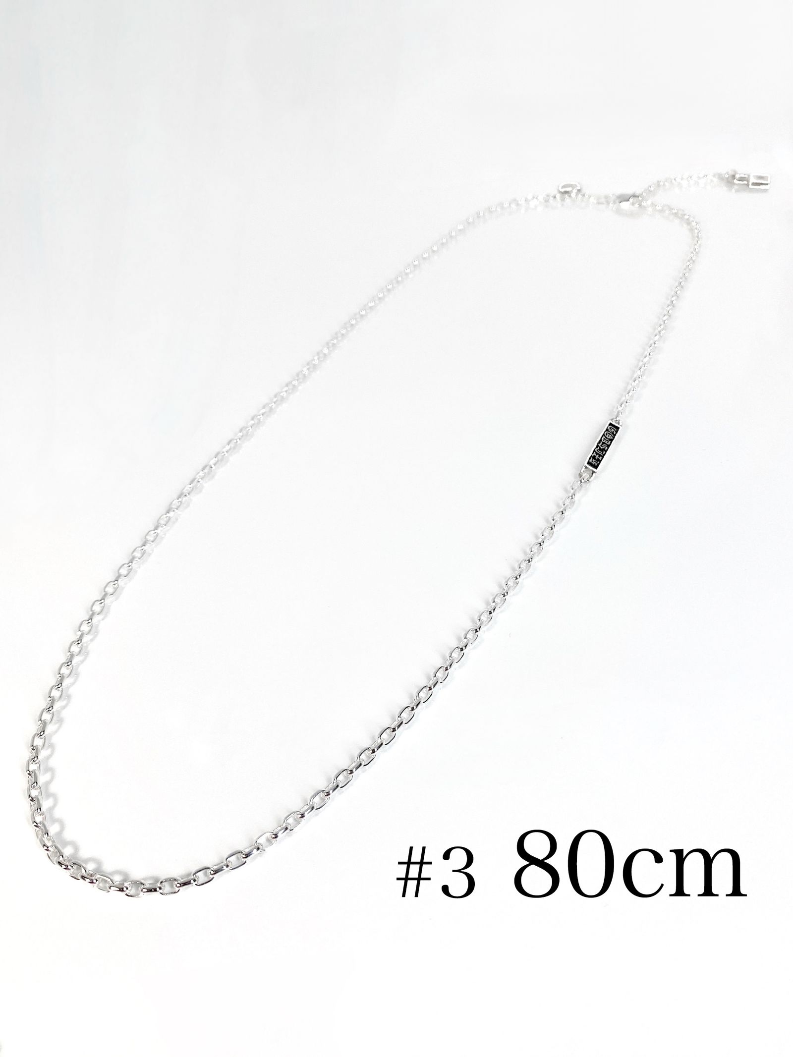 《受注生産》CHAIN NECKLACE #3 with GODSIZE® I.D. TAG 80 / ゴッドサイズ® #3 I.D.タグネックレスチェーン80 / 注文から2～3週間後入荷予定