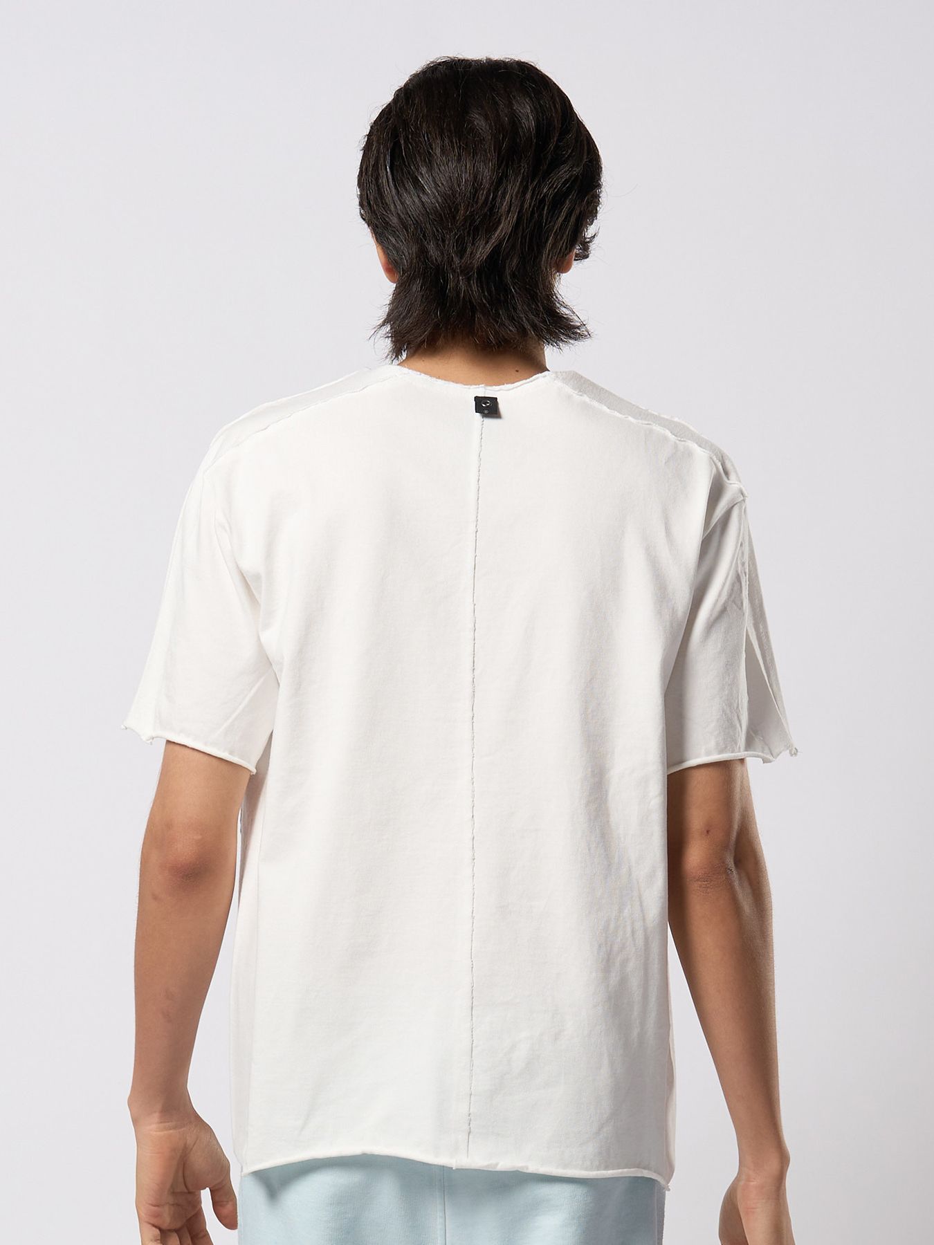 【予約品 9月23日(火) 締切】tight jersey cut-off S/S / タイトジャージ カットオフ ショートスリーブ / ホワイト
