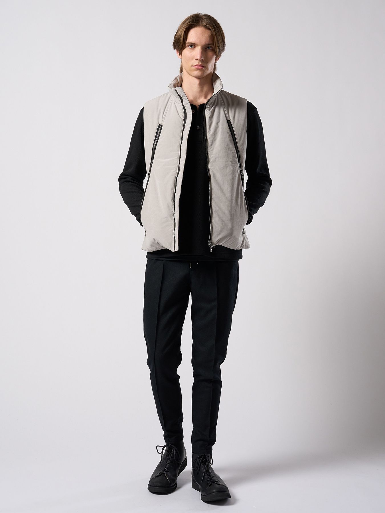 【予約品 4月19日(日) 18時締切】back boa thermal henley L/S / バックボア サーマル ヘンリーネック ロングスリーブ / ブラック