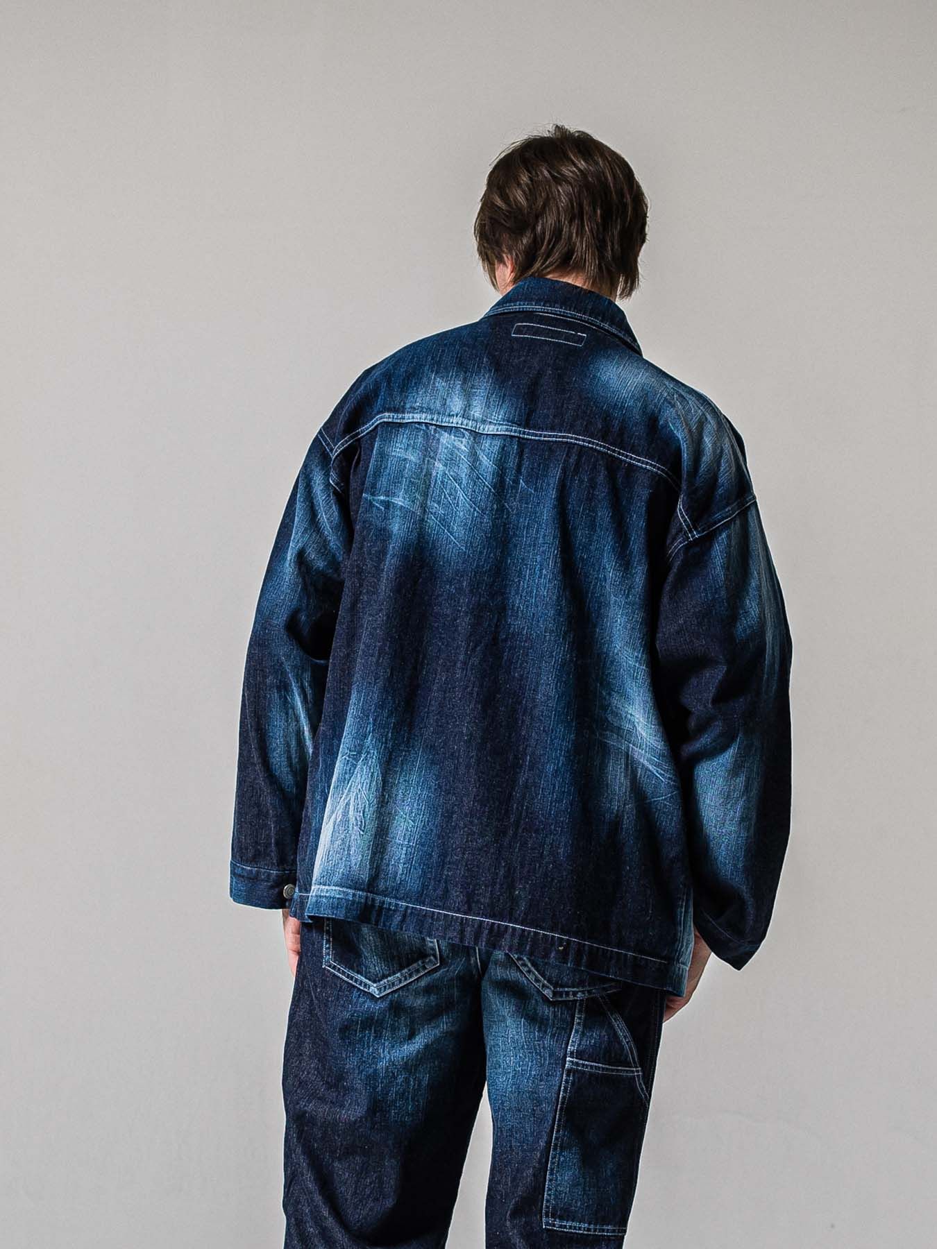 【予約品 11月16日(日) 締切】RC COVER ALL / ライトデニムカーバーオールジャケット / ダークインディゴ