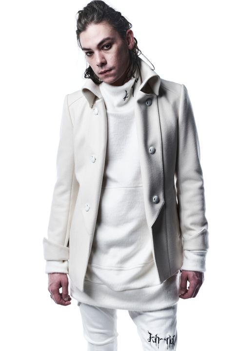 《予約品》 NapoleonJacket ジャケット KnitMelton / Ivory 【kiryuyrik】 10月入荷予定
