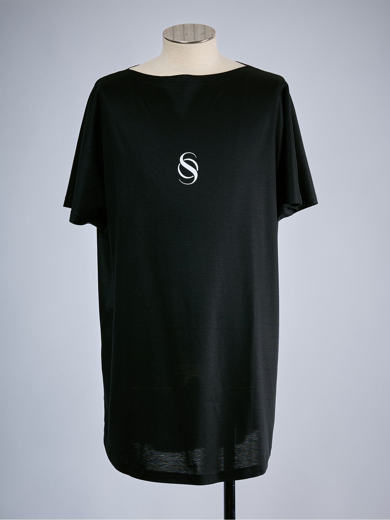 【予約品 10月26日(月) 締切】Two Way French Sleeve T / 2ウェイ フレンチスリーブ / ブラック