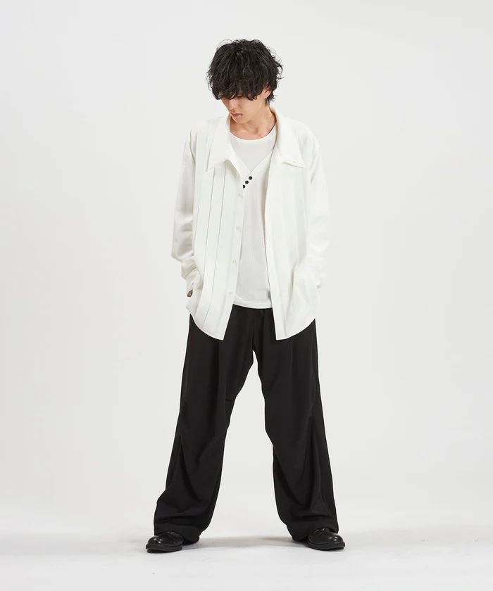 2WAYフライフロントタックシャツ WHITE