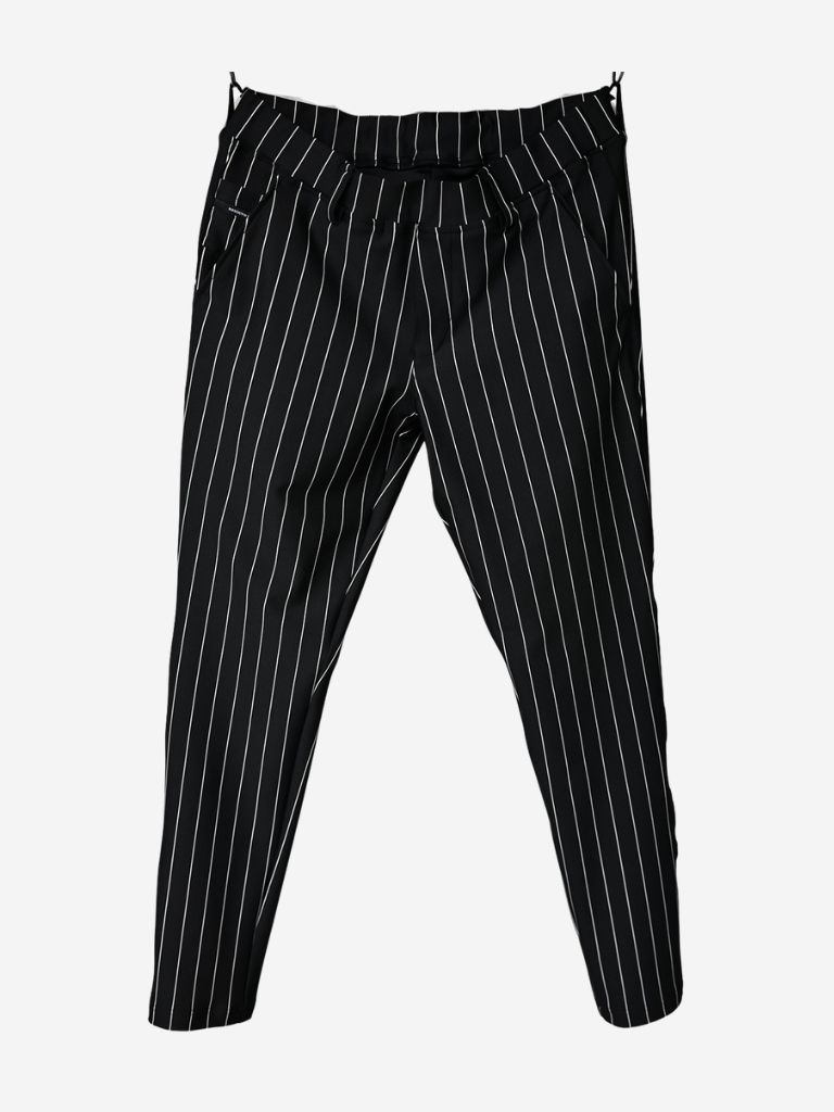 《予約11月17日19時締め》 CHRIS EASY  PANTS / イージーパンツ / ブラック・ストライプ