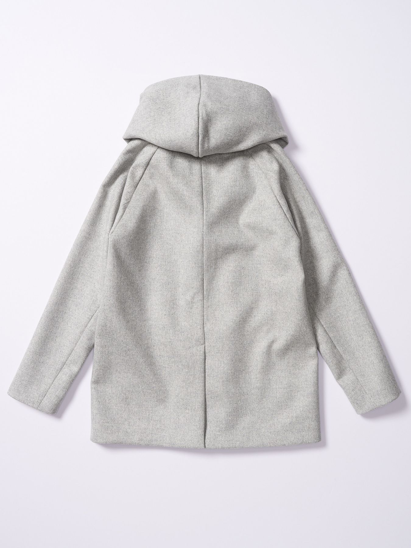 【予約品 4月19日(日) 18時締切】zip witch coat / ジップ ウィッチコート / ライトグレー