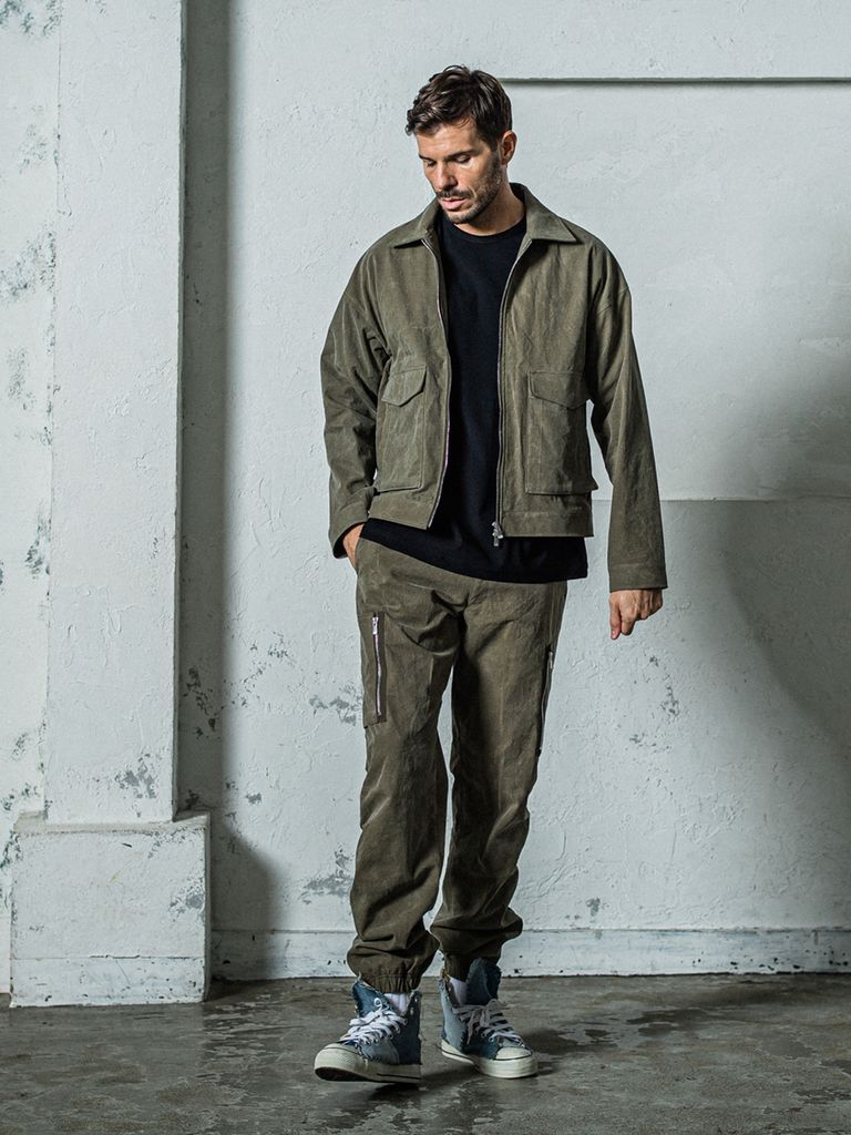 DAVID CARGO PANTS バイオ加工 / カーキ