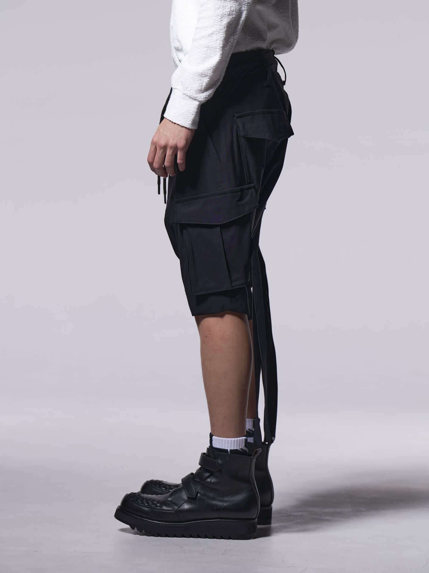 《予約品》 SarouelShortCargo / サルエルショートカーゴ / ブラック